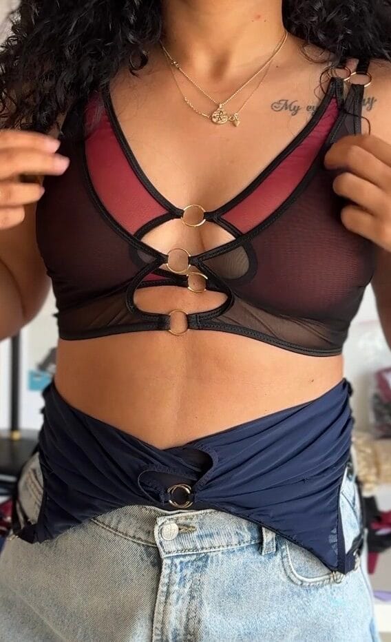 Bralet Medusa Czarny