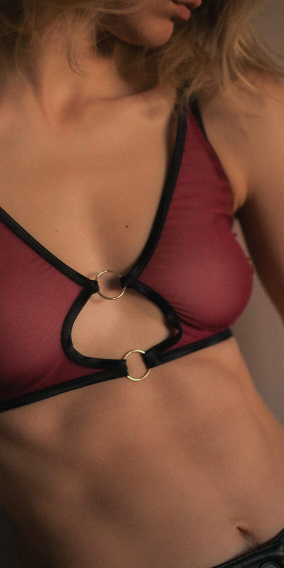 Bralet Medusa Bordowy